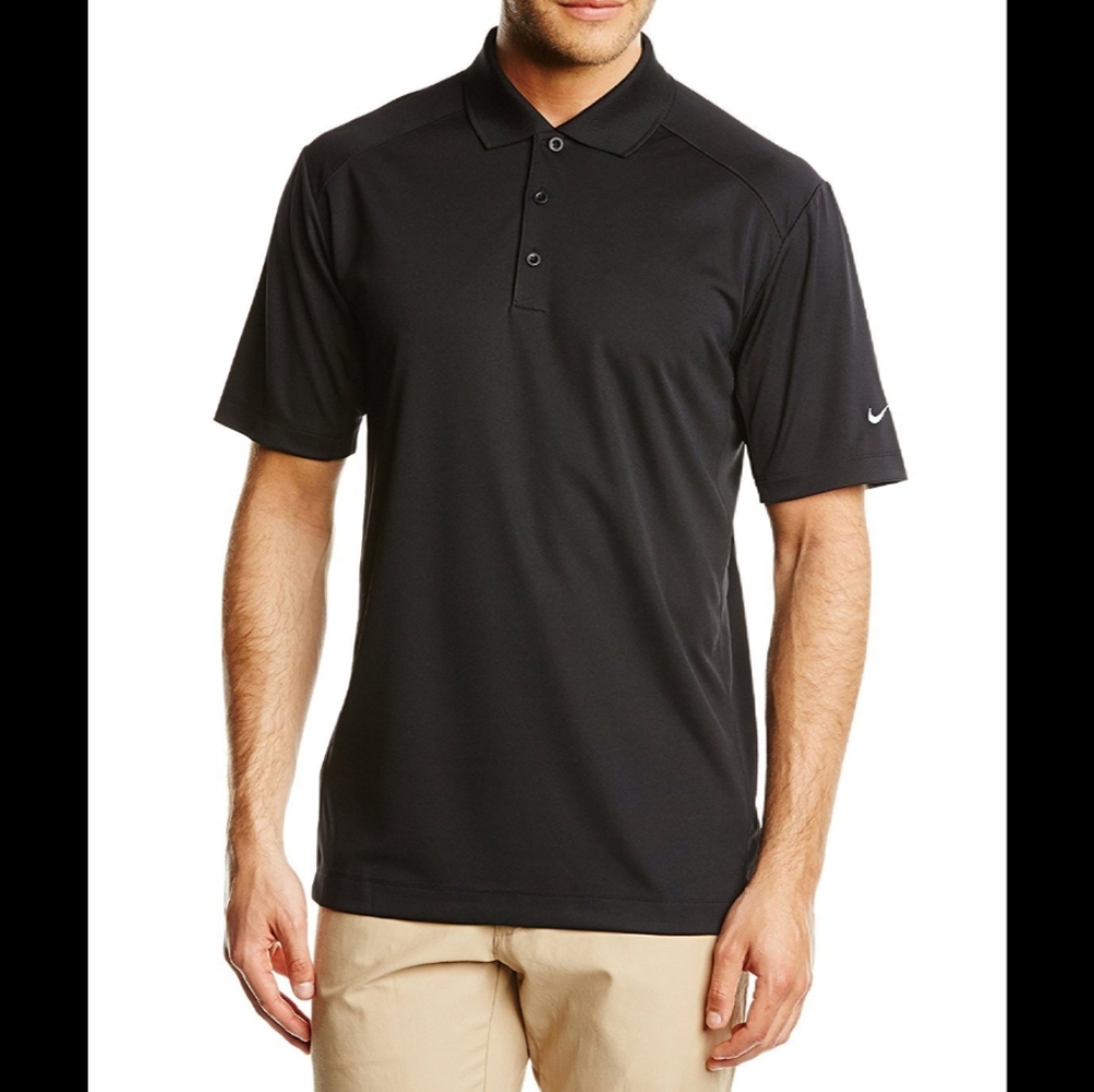 NWT Men's Nike Gold Polo 3-button Placket Shirt